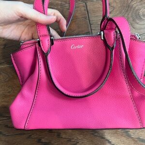 Cartie* Fuchsia Leather Satchel